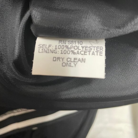 DAVID MEISTER Fitted Career Party Black White Abstract‎ Sheath Dress - Picture 6 of 6